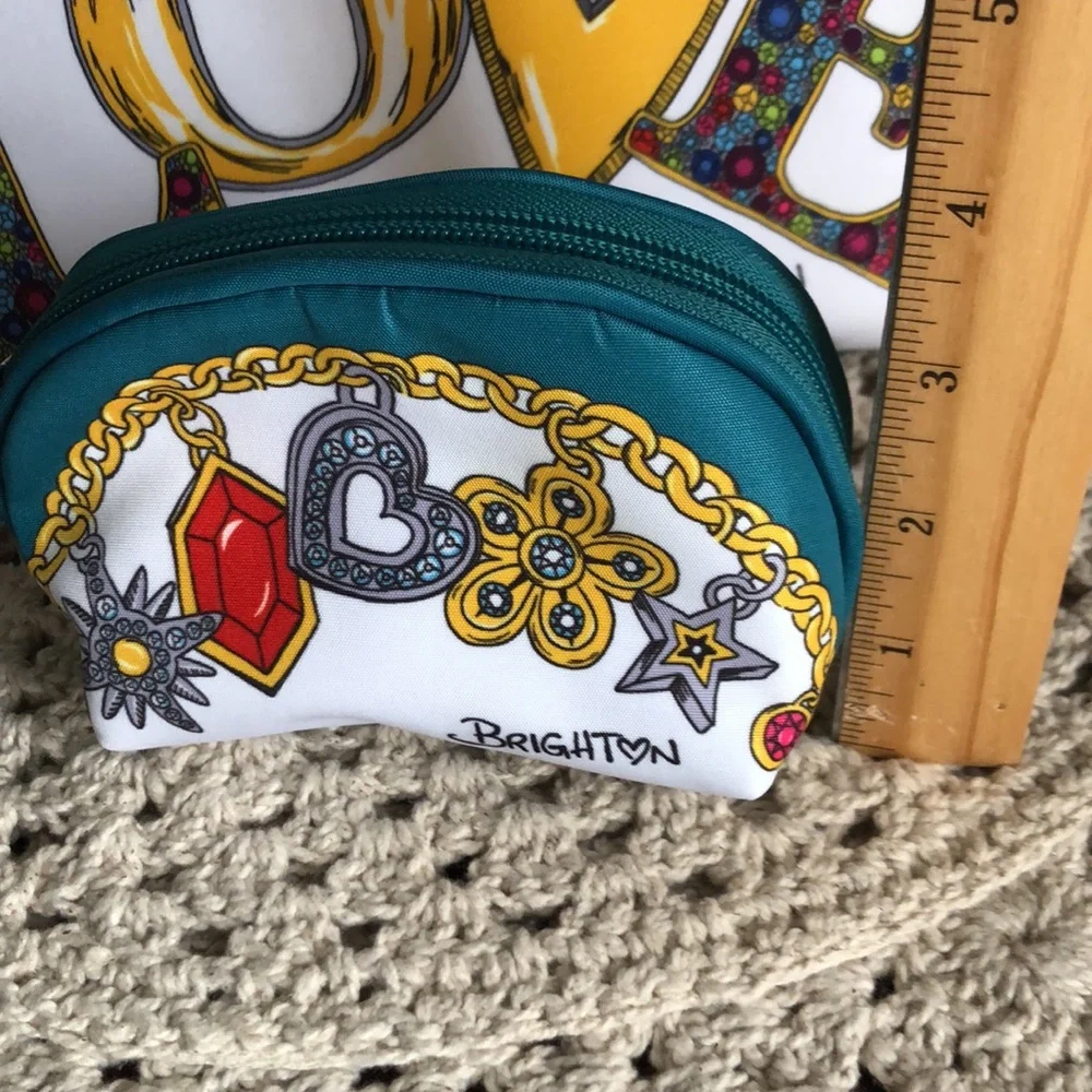 Brighton Charmed Love Design Cosmetic Jewelry Bag Duo
